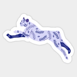 Very Peri Panther Sticker